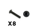 FTX Button Head Hex Screw M3 X 15mm