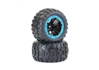 FTX Tracer Monster Truck Blue Wheel/Tyres Complete (2)
