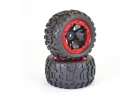FTX Tracer Monster Truck Red Wheel/Tyres Complete (2)