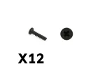 FTX Tracer Pan Head Self Tapping Screws Pbho2*8mm