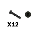 FTX Tracer Pan Head Self Tapping Screws Pbho2.6*12mm