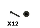 FTX Tracer Pan Head Self Tapping Screws Pbho2*12mm