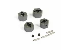 FTX Texan 1:10 Metal Wheel Hexes + Pins (4Pc)