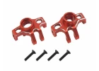 Front Hubs - Red Aluminium - 1:18 Mojave