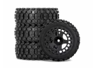 Mud Block Tyres Mounted on Black Wheels - Fit 1:18 Typhon (4)