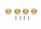 Wheel Hex Adapter 4pcs Brass