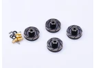 Hex Wheel Weights Black Brass (4) SCX24
