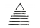 Lower Tie Rod Set Black Aluminium SCX24