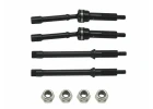 Drive Shaft Set w/Front CVD s 4mm - Black Steel SCX30