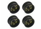 Wheel Set w/Offset - Black Brass 4pcs SCX30