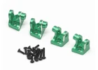 Axle Link Mount Fr And Rr Green Aluminium 4pcs - LMT Mini