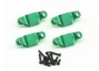 Lower Shock Mount Green Aluminium 4pcs - LMT Mini