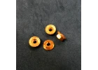 M4 Serrated Alloy Wheel Nuts - Orange (4)