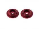 ARAC9690 Arrma CNC Aluminium Wing Buttons (Red) (2Pcs)