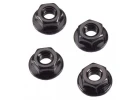 ARAC9750 Arrma Serrated Wheel Nut M4 (Black) (4Pcs)