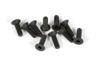 Axial M3x10mm Hex Socket Countersink Screws (Black) (10)