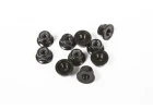 Axial M4 Serrated Nylon Lock Nut (Black) (10)