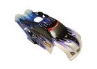 Hyper ST Pre-Printed Bodyshell Blue/Black W/Roll Bars