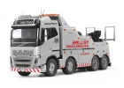 Tamiya Volvo FH16 Globetrotter 750 8x4 Tow Truck with Silver Pre-Painted Body Components