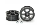 Tamiya M-Narrow 6 Spoke Wheels +2 Clr