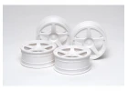 Tamiya M Narrow White 5 Spoke Wheels