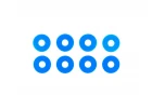 Tamiya Wheel Spacer (Blue)