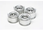 Tamiya F104 Plated Mesh Wheel Rubber Tyre