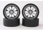 Tamiya Tire (W/Wheel) (4Pcs) For 57766