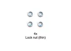 Tamiya 3mm Lock Nut 4Pcs