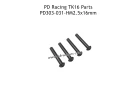 B head hex screw HM2.5*16 4pcs
