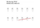 B head hex screw HM3*10 12pcs