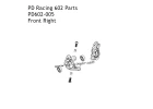 Fr. Right C hub unit 1pcs