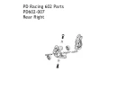 Rr. Right C hub unit 1pcs