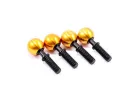 Hobao Hyper Brass Steering Pivot Ball Set (VS2 Truggy)