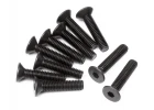 Flat Head Screw M3x14mm (Hex Socket/10Pcs)