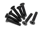 Flat Head Screw M3x16mm (2mm Hex Socket - 6Pcs)