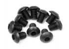 Button Head Screw M3x4mm (Hex Socket/10Pcs)