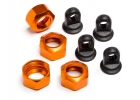 Shock Caps For 101090, 101091 and 101185 Trophy Series 4Pcs (Orange) (Replaces 101005)