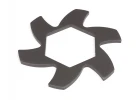 Brake Disk Fin Plate - Gunmetal