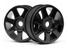 HPI V7 1:8 Buggy Wheel (42x83mm) - Black - 1 Pair ** CLEARANCE **