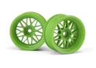 HPI HRE C90 26mm Wheels - Green - 6mm Offset (1 Pair)