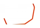 HPI WR8 Front Sway Bar - 2mm - Orange