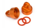 HPI Aluminium Top Shock Cap (Orange/2Pcs)