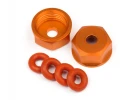 HPI Aluminium Bottom Shock Cap (Orange/2Pcs)