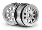 HPI Tr-10 Glue-Lock Wheel Matte Chrome (120X60mm/2Pcs)