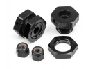 HPI Savage Aluminium 17mm Hex Hub Set - Black - Pack of 4