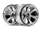 HPI 6-Shot MT Wheel (Chrome/2Pcs)