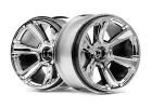 HPI 6-Shot MT Wheel (Chrome/2Pcs)