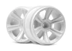 HPI 6-Shot MT Wheel (White/2Pcs)