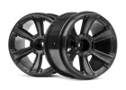 HPI 6-Shot MT Wheel (Black/2Pcs)